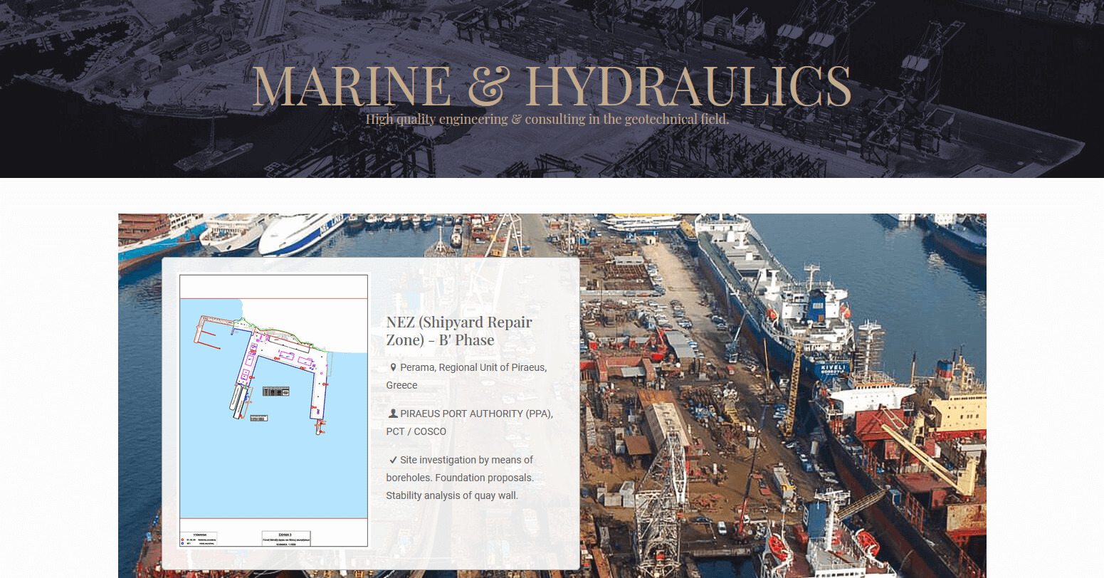 Marine & Hydraulics Geotechnics